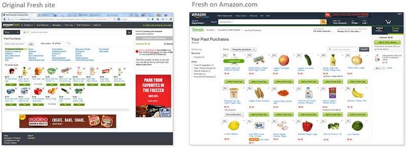 Before and after purchases images