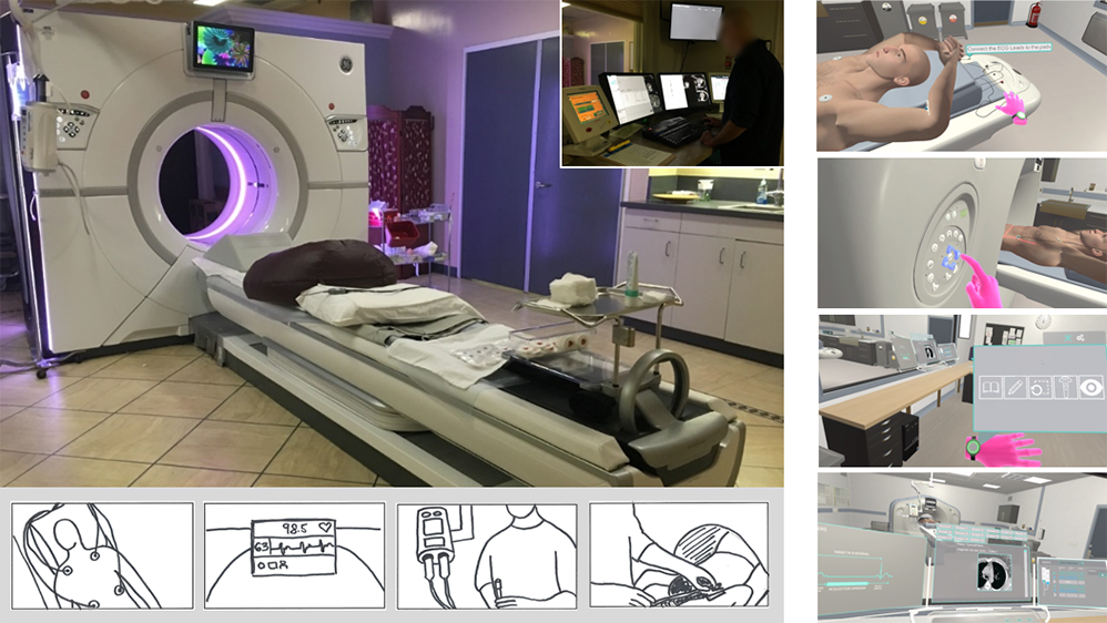 Immersive VR training images